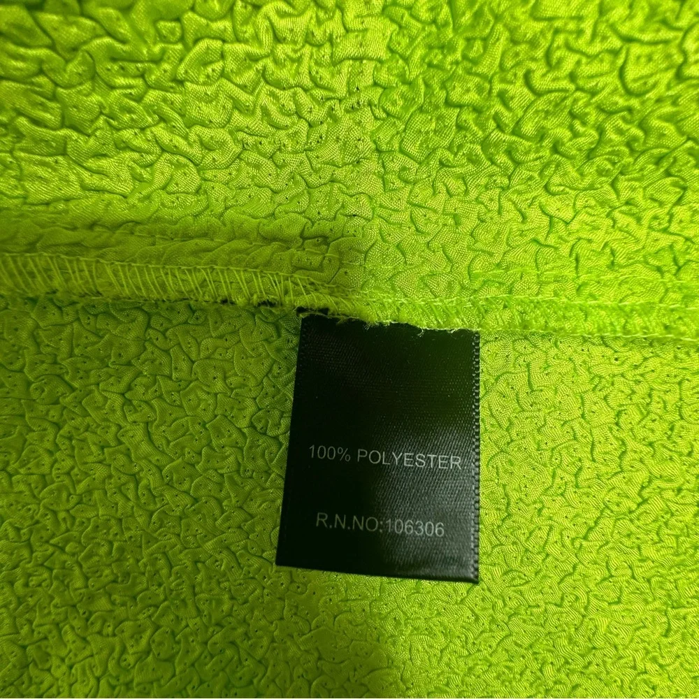 Vintage 80’s Saint Gil Neon Geometric Textured Lightweight Top/Jacket - Picture 10 of 12